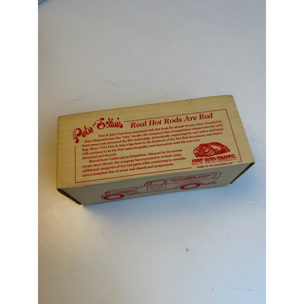 ERTL Eastwood Pete & Jakes Hot Rod Parts 1/25 Scale Diecast Van Bank 4958 1993